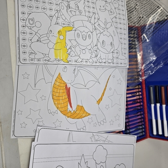 Crayola Pokémon Imagination Art Set 115pcs. Kids Art Kit With Color Pages READ. - Picture 10 of 11